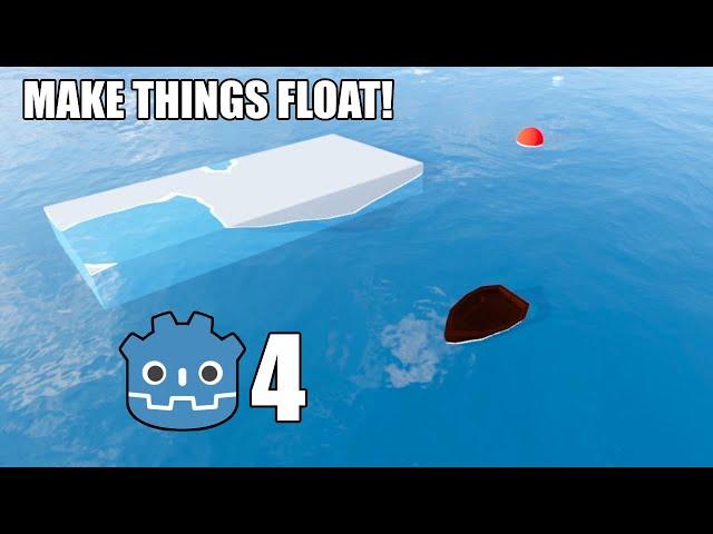 How to make things float in Godot 4