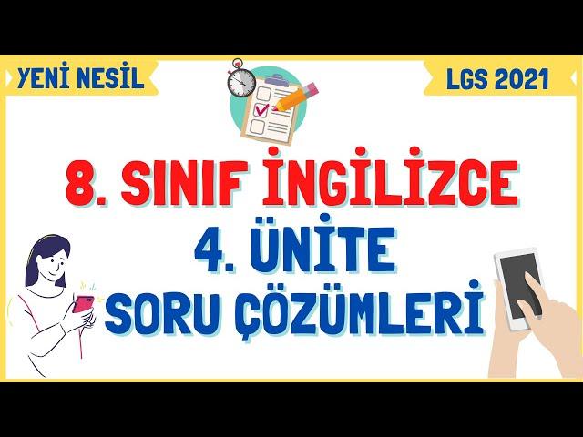 8. sınıf İngilizce 4. ünite soru çözümü