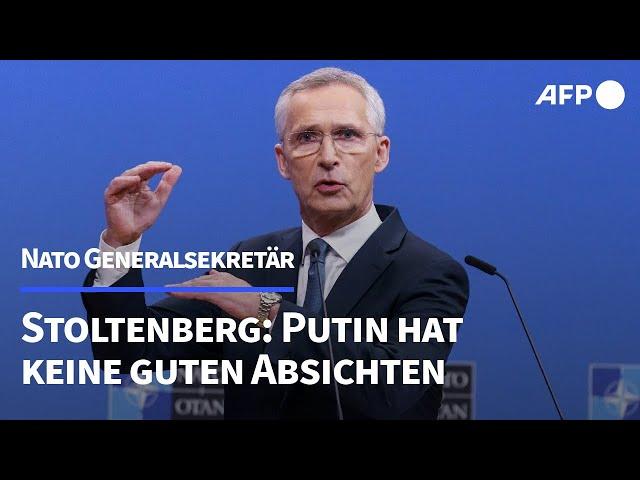 Stoltenberg: Keine gute Absichten hinter Putins Friedensvorschlag | AFP