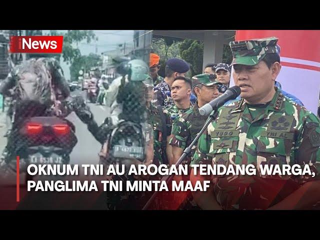 Oknum TNI AU Tendang Motor Ibu yang Sedang Berboncengan dengan Anak, TNI AU Minta Maaf