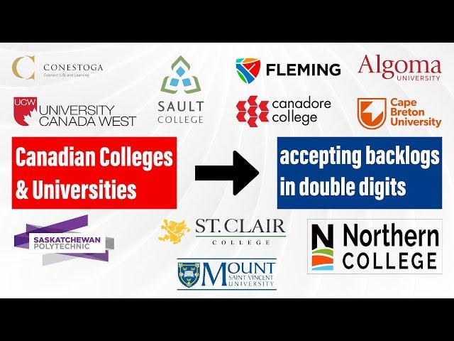 Canada Study Visa with Backlogs | Colleges & Universities Accepting Multiple Backlogs