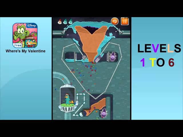 Where's My Valentine Perry Walkthrough Levels 1 To 6
