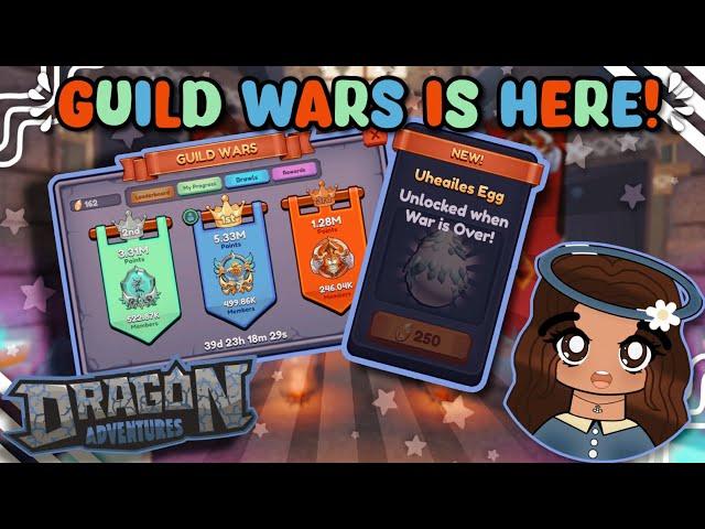 GUILD WARS IS HERE! (Dragon Adventures, Roblox!)