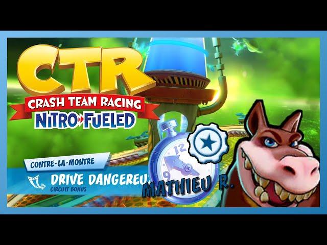 CTR - Battre Beenox en contre la montre - Drive Dangereux (Glissade) & roues de Maître !