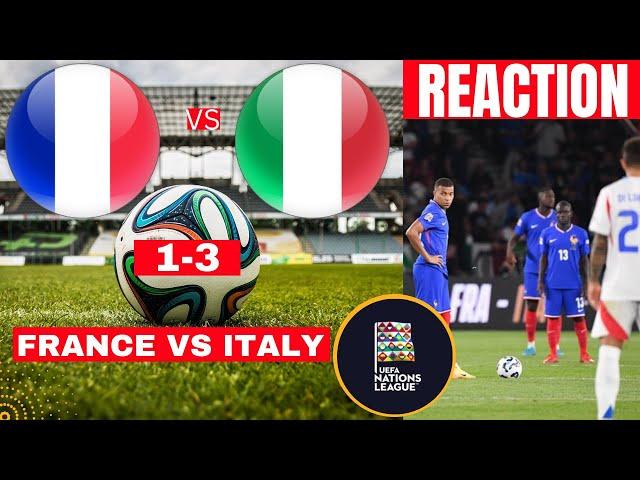 France vs Italy 1-3 Live Stream Nations League Football Match Score reaction Highlights Bleus Direct