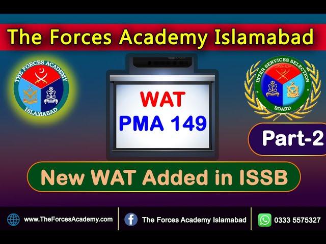 Word Association Test (WAT) || Part-2 ||ISSB PMA L/C 149||New words|| The Forces Academy Islamabad