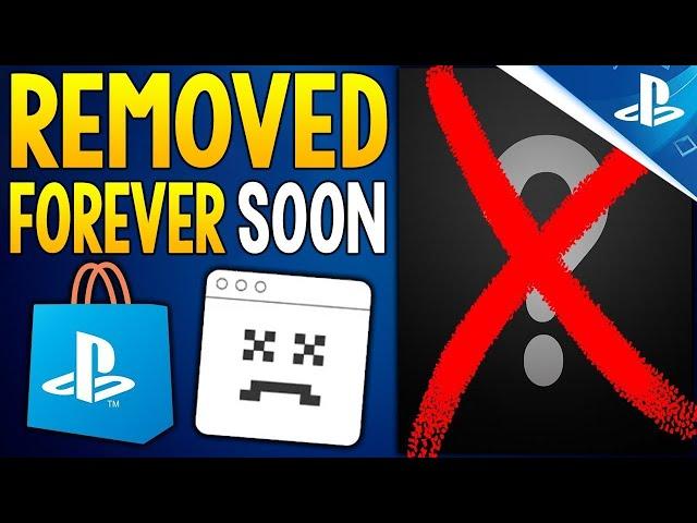 Games Getting DELISTED FOREVER, New PSN Store Change and Big Free Game Update!