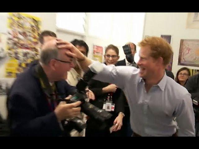 Prince Harry pulls paint prank on press photographer in New Zealand