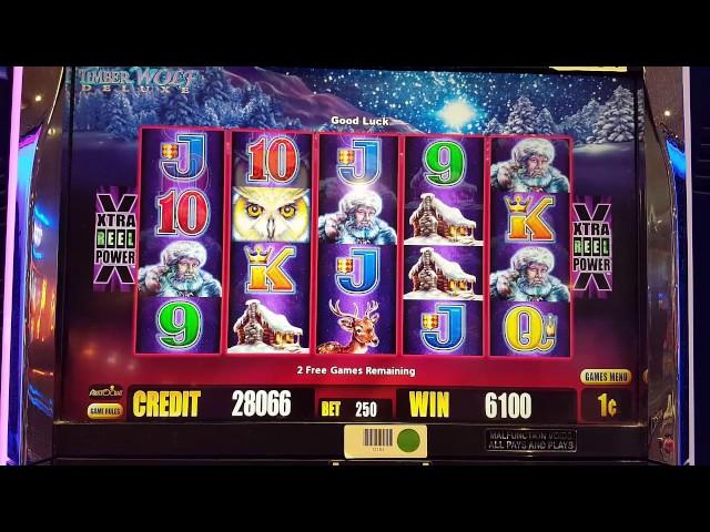 TIMBERWOLF Deluxe Slot Big Win Bonus