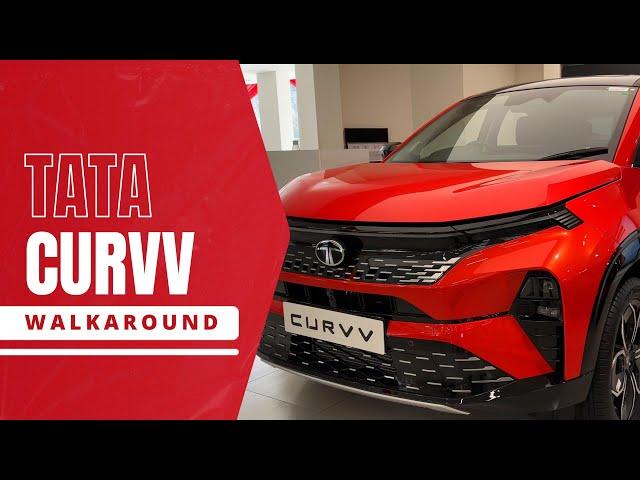 Tata Curvv Walkaround | Telugu | Curvv Red | Coupe Design SUV