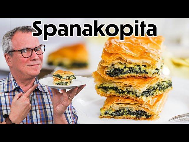 Homemade Spanakopita (Greek Spinach Pie) is INCREDIBLE