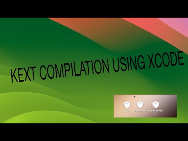 Hackintosh - Kext compilation from master version using Xcode