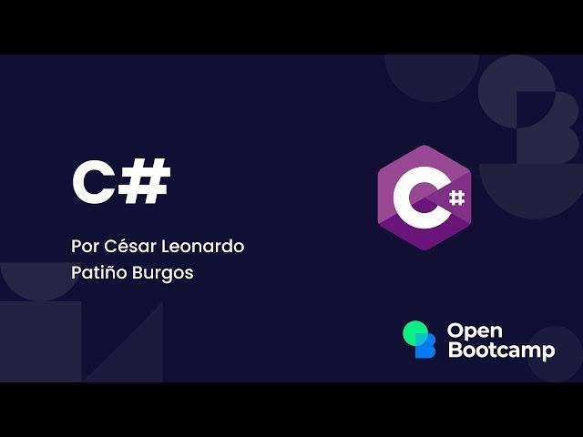 1 Introducción - Curso C# - OpenBootcamp