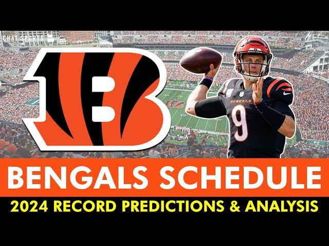 Cincinnati Bengals 2024 Record Prediction & Schedule Breakdown For Each Game In 17 Game NFL Schedule