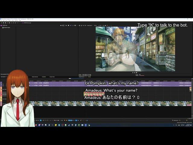 Steins;Gate Video Drama Creation Stream (with Amadeus) - Test 001