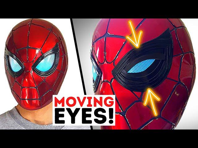 Spider-Man Helmet With MOVING LENSES! DIY (Iron Spider)