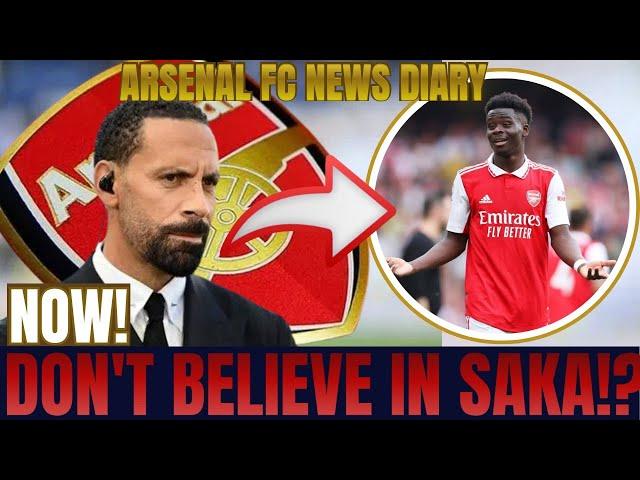 NEWS NOW! SEE WHAT FERDINAND SAID ABOUT SAKA! - ARSENAL FC NEWS DIARY