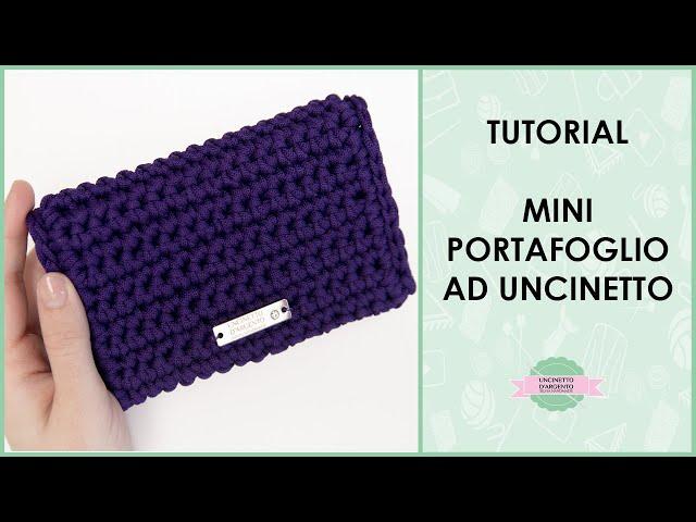 Tutorial mini portafoglio facilissimo ad uncinetto “Iside” | Uncinetto d'Argento