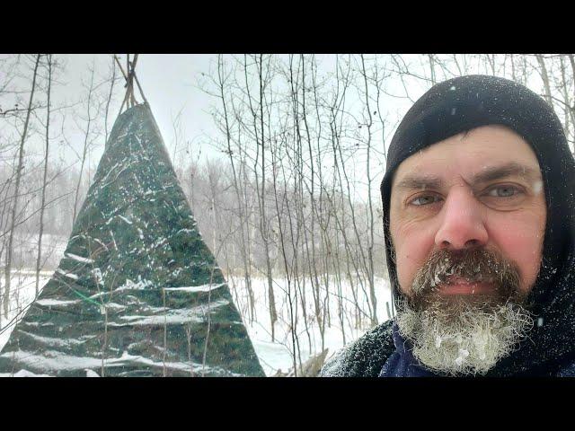 Winter Camping Survival In A Teepee