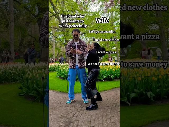 Husband Wife Drama in 10 Seconds  #couple #husband #funny