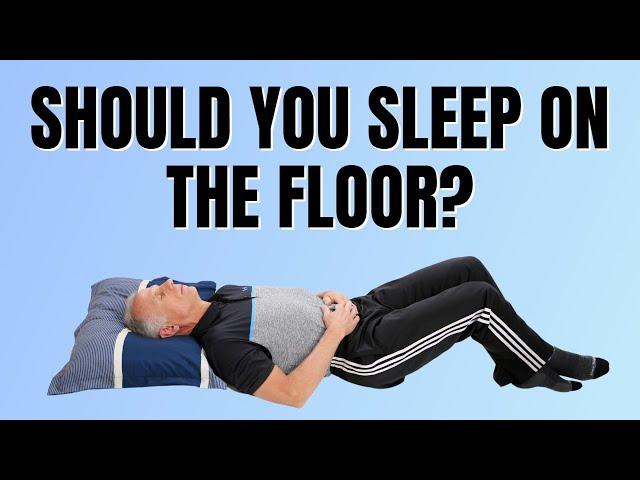 Back Pain? Should You Sleep On The Floor? On Memory Foam? + Giveaway!