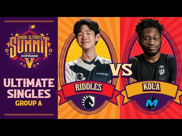 Riddles vs Kola - Group A Ultimate Summit 5 - SSBU Singles | Kazuya vs Cloud