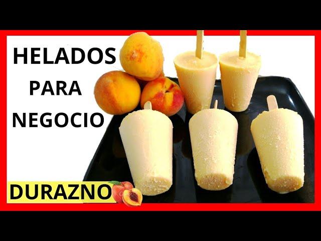 HELADOS DE DURAZNO/ DELICIOSOS HELADOS CASEROS CREMOSOS DE DURAZNO/HELADOS DE ALBARICOQUE