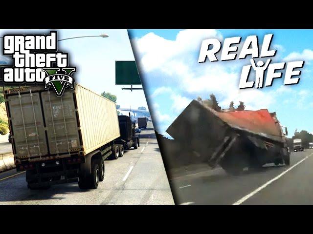 GTA 5 VS REAL LIFE 7 ! (fun, fail, stunt, ...)