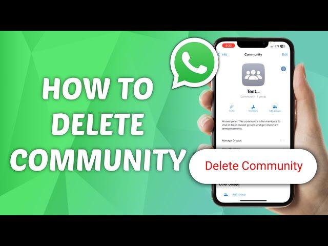 How to Delete Community in WhatsApp | Delete WhatsApp Community