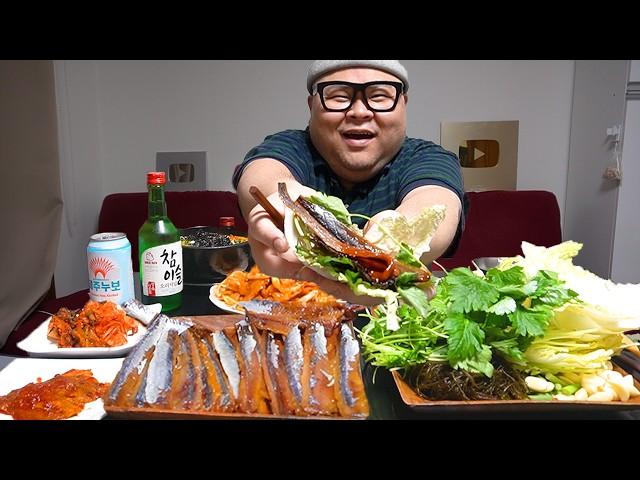 더고아재! 어머니 과메기! 어쩔 수 없이 빨뚜 한잔했다..... 어머님 나빠요 │Gwamegi, Udon, Osam Bulgogi Mukbang Eatingshow