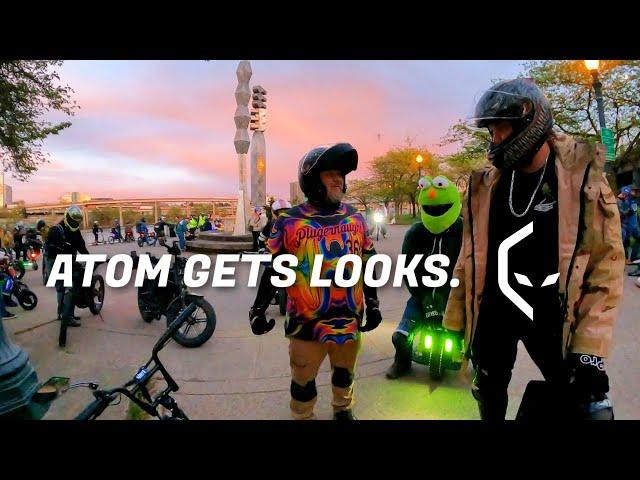 Alien Rides Atom Ebike 1st Cruise on the Portland FNR Group Ride! | RAW POV Unedited