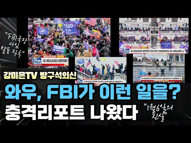 와우, FBI가 이렇게까지 했다.  공식 IG리포트 나왔다 [강미은TV 방구석외신]