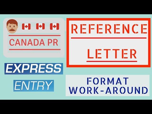  Reference letter for job experiences (Canada Expess Entry 2018)