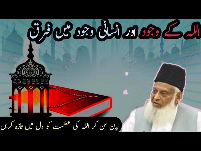 Different In Allah's And Human Existence | 6th Pillar - Exploring Deen | Dr Israr Ahmed