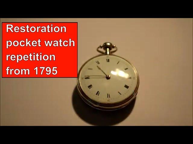 Restoration of repeater pocketwatch, fusee & chain - Cornehl