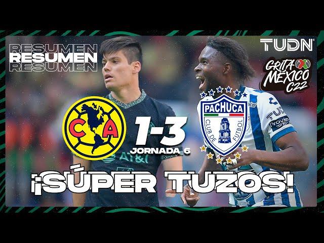 Resumen y goles | América 1-3 Pachuca | Grita México C22 - J6 | TUDN