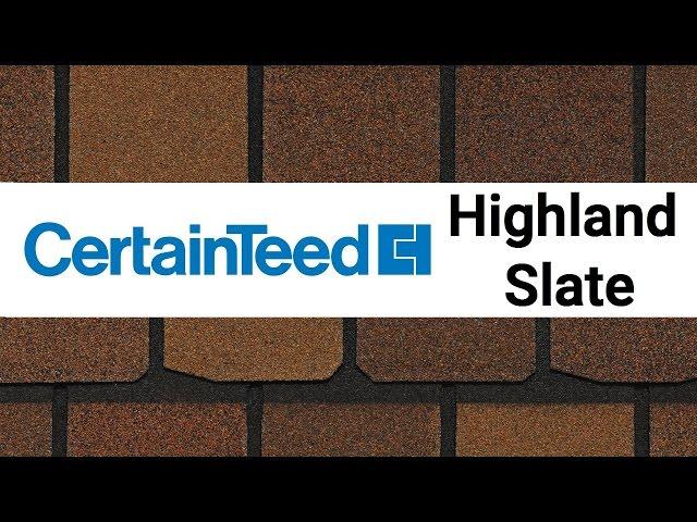 Битумная черепица CertainTeed Highland Slate обзор