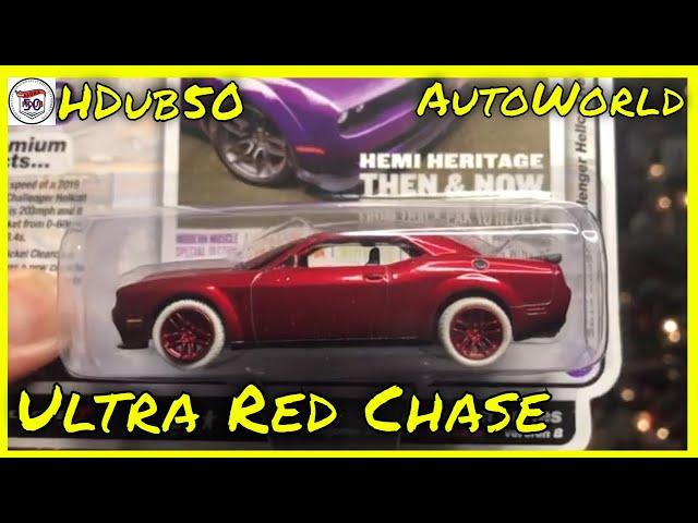 HDub50 Auto World Dodge Challenger Hellcat Ultra Red Showcase