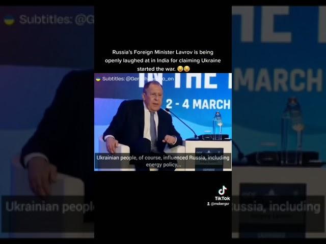 Russia's Foreign Minister Lavrov is being openly laughed at in India, March 2023