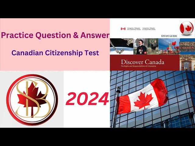 Canadian Citizenship Test || 2024 || Practice Question and Answer.