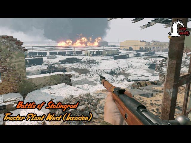 *NEW MAP*  Enlisted Gameplay - Battle of Stalingrad -  'Tracktor Plant West' invasion -[1080p 60FPS]