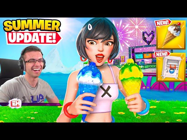 Nick Eh 30 reacts to Summer Update in Fortnite!