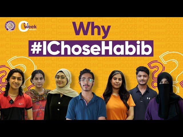 Why #IChoseHabib | #Classof2028