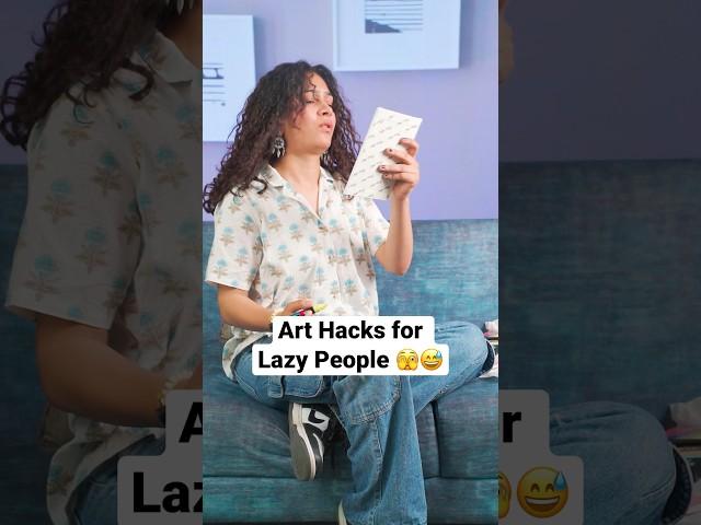 Hacks for lazy Artist’s ‍ #artist #arthack #diy #shorts #painting