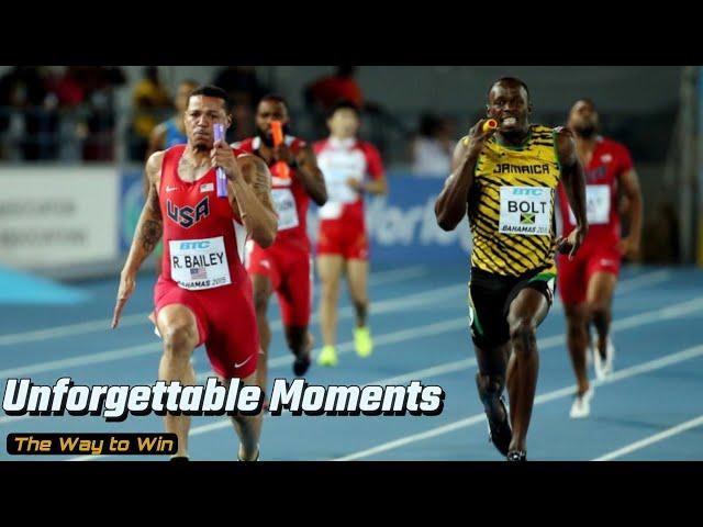 4x100 USA vs Jamaica Epic Battle | World Relays 2015