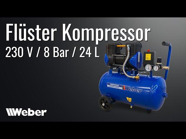 24 Liter Flüster Kompressor - Druckluft für jedermann