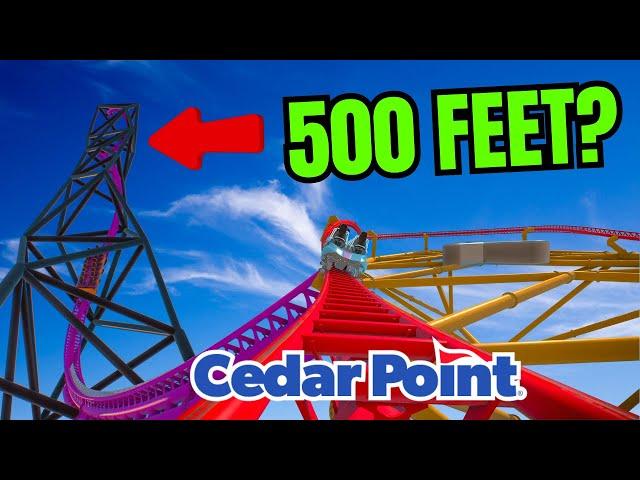 How TALL Will The Spike Be Cedar Point's 2024 Dragster Coaster Project?