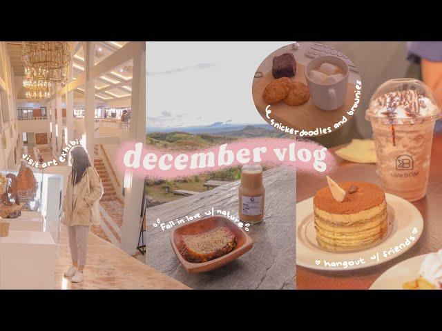 december vlog pt.2 | discovering new cafe, art exhibit, catching up w friends, bake some goodies