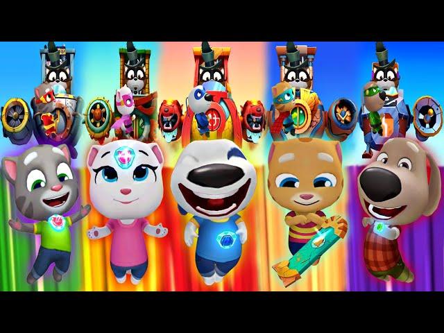 Talking Tom Hero Dash - Discover all the heroes - New ULTRAHERO - All BOSSES Superworld - Gameplay