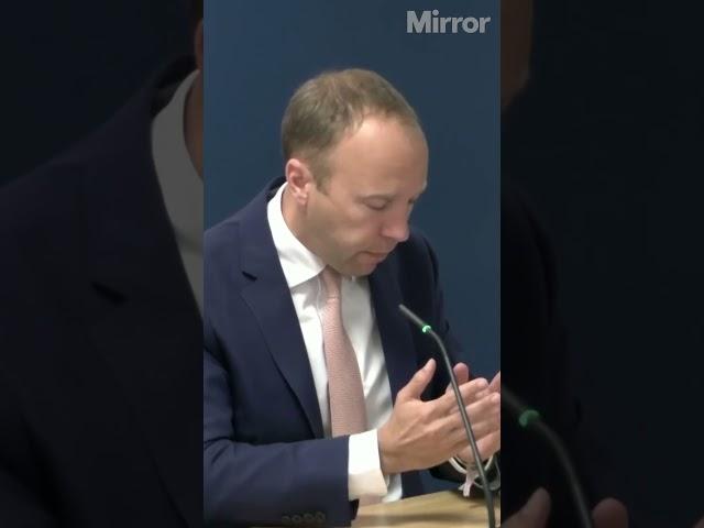 Matt Hancock gets emotional at the Covid Inquiry